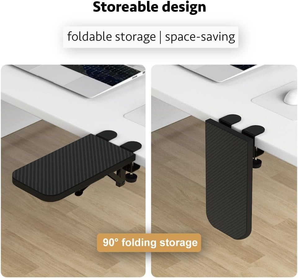 Ergonomic Computer Arm Rest - Sturdy Desk Support & Extender for Home and Office Use