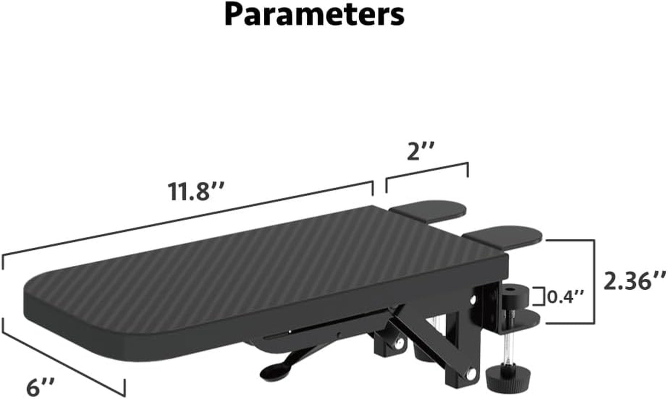 Ergonomic Computer Arm Rest - Sturdy Desk Support & Extender for Home and Office Use